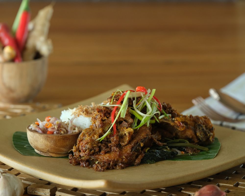 Ayam Bumbu Rajang at Jendela Bali Restaurant