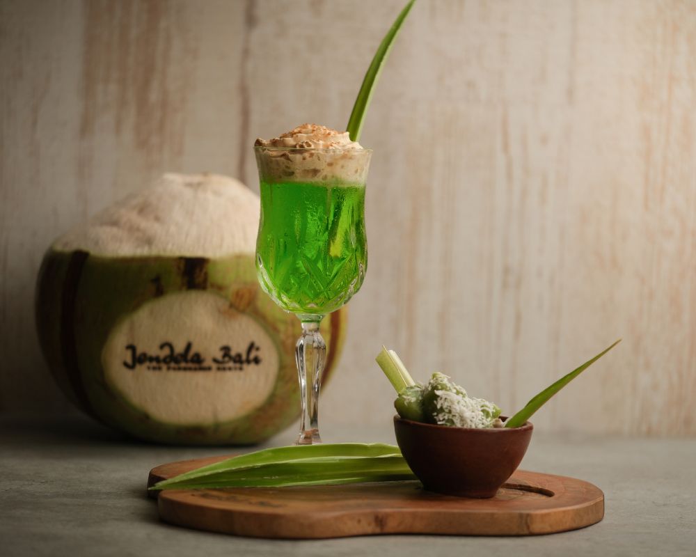 Our signature cocktail Naughty Klepon at Jendela Bali Restaurant