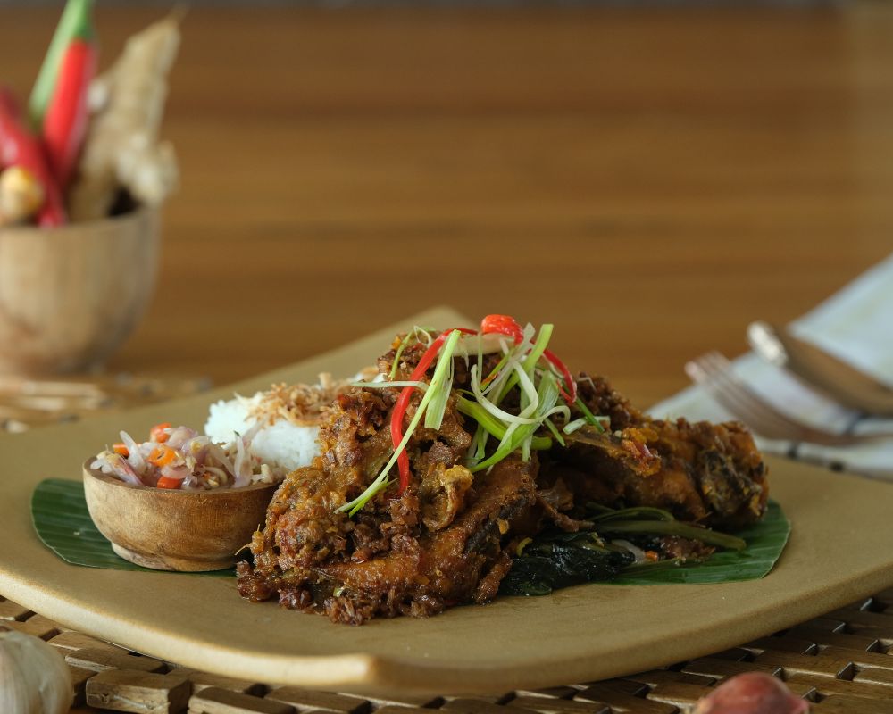 Ayam Bumbu Rajang at Jendela Bali Restaurant